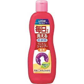LION Pet Kirei Daily Washable Rinse in Shampoo for Cats, 11.2 fl oz (330 ml)