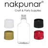 Nakpunar 200 ml Clear PET Flask Bottle with Tamper Evident