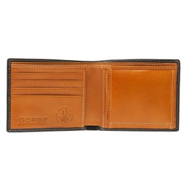 Gorbe Men’s Bi-Fold Wallet, Italian Leather, Smart Model, Customizable