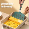 Silicone Spatula Turner, Omelette Egg Spatula Heat Resistant, Extra Wide