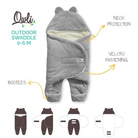 Owli Outdoor Swaddle (Grey)