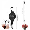 WUBAYI 2 Pack Retractable Pulley Hangers, Adjustable Rope Hook for
