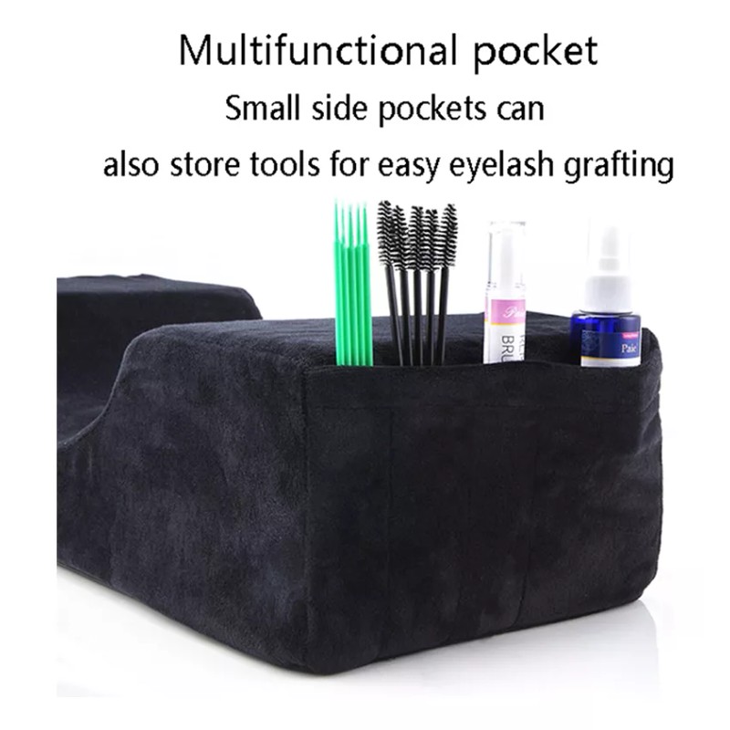 Frainé Cojín Para Lashista / Negro Y Rosa