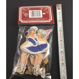 B Shackman Vintage Shackman Die-cut Ornament NOS NEW Christmas Sonja Skater Hollywood Star