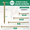 FMhotu 8 Inch Heavy-Duty Outdoor Deck Screws, 50Pcs Star Drive