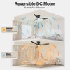 ocioc 42 inch Ceiling Fans with Lights and Remote, Dimmable