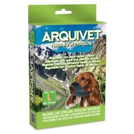 Arquivet Dog Muzzle Nylon Large Black Training and Walking for Our Dogs, Protection for Large Dogs, Accessories for Dogs