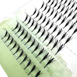 HBZGTLAD Manga Spire Eyelashes Extension Feather Shape Individual Lashes Brazilian Volume Soft Lashes Customized Eyelashes Private Label (0.07 D curl mix, 01)