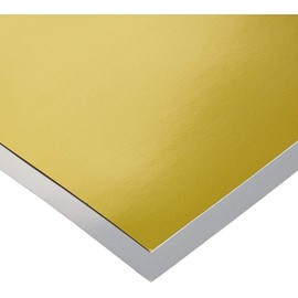 Hygloss Products Metallic Foil Board-10 Sheets, 10"x13" 5 Gold & 5 Silver, Gold & Silver