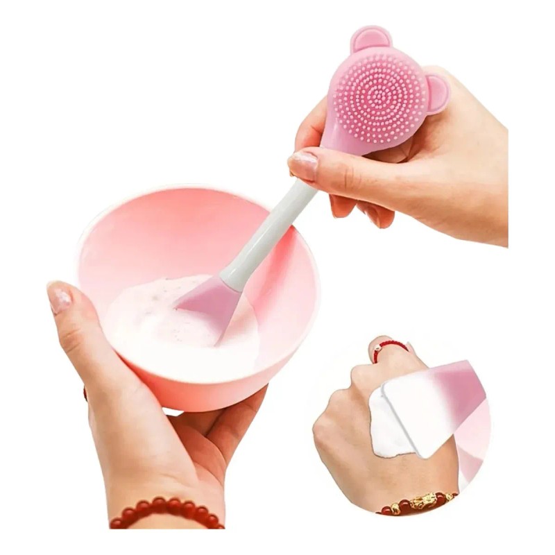 Brocha Silicona Aplicador Mascarillas