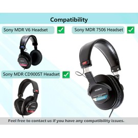 MDR 7506 Ear Pads Replacement,HAIZEEN Ear Cushions Compatible with Sony MDR 7506 / MDR V6 / MDR CD900ST Headsets Earpads Cover Replacement