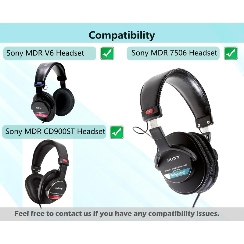 MDR 7506 Ear Pads Replacement,HAIZEEN Ear Cushions Compatible with Sony