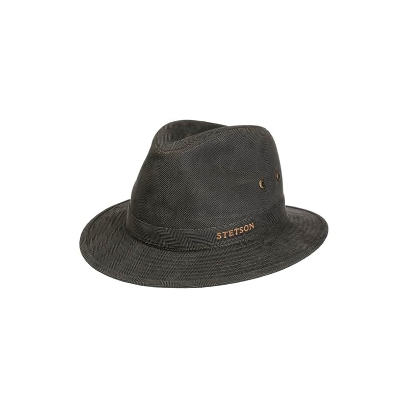 Stetson Traveller Herringbone L (58-59 cm) Anthracite-Black, charcoal/black