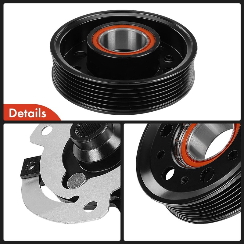 A-Premium Air Conditioner AC Compressor Clutch Kit Compatible with Volkswagen