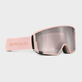 SIROKO - Snowboard and Ski Goggles with Magnetic Lens G3 TaraRosa