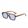 WDZAYXC Stylish Rectangular Sunglasses for Men and Women, UV Protection,