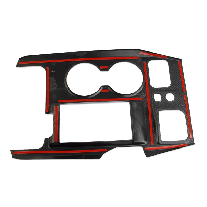 crosselec Carbon Fiber Center Console Cup Holder Wireless Charging Panel