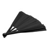 MANCHAP 8 PCS 13 Inch Large Folding Hand Fan, Black