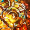 PALJOLLY 9 Pack Yellow Stained Glass Sheets, 4 x 6