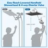 Hibbent cUPC Certified 13'' Shower Head Combo, High Pressure 5