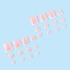 False Toenails - 24pcs Short Square Press on Toe Nails