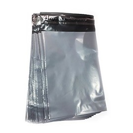 50 Grey Colour Plastic Polythene Peel + Seal Mailing Postal Bags Large Size 12 x 16" / 305 x 405mm Self Seal Packing Packaging Postage Mail Sacks Envelopes Mailers
