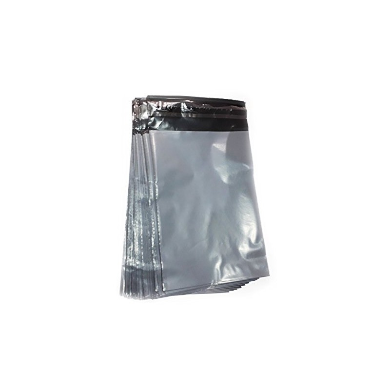50 Grey Colour Plastic Polythene Peel + Seal Mailing Postal