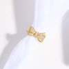 Z ZACHÉ Gold Bow Ring for Women Girls Dainty Cubic