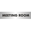Seco Meeting Room Sign, 190mm x 45mm - 2mm Brushed
