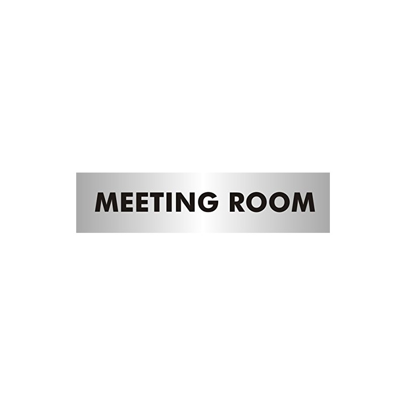 Seco Meeting Room Sign, 190mm x 45mm - 2mm Brushed