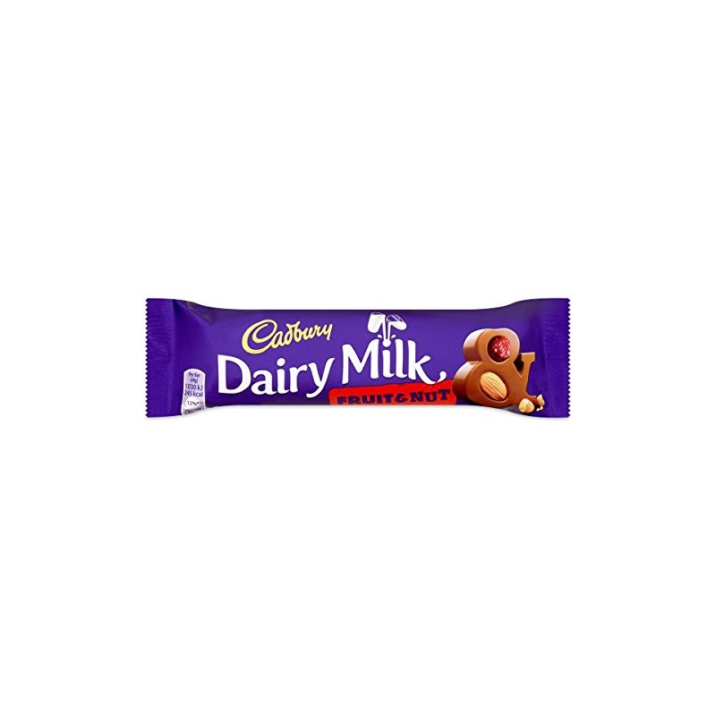 Cadbury Dairy Milk Fruit & Nut Chocolate Bar Single 49g