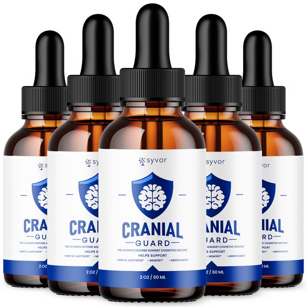 Syvor (5 Pack) Cranial Guard Advanced Supplement Drops Nootropic Brain