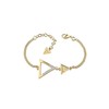 Ladies Guess Gold Plated Iconic 3Angles Bracelet UBB83064-L