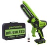 Greenworks 24V 6” Mini Chainsaw Cordless, Handheld Electric Power Chain