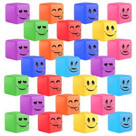 28 Pack Slow Rising Stress Cube Fidget Toys Bulk- Square Squishy Stress Balls,Stretch Squishy Toy,Stress Relief Ball for Adults