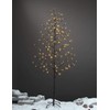 LIGHTSHARE 5Ft 200L Lighted Star Light,Warm White, Brown Branch