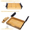 Under Desk Bamboo Drawer with U-Shaped Hollow Panel to Pull