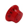 FLEOR 4pcs LP Guitar Knobs Red Top Hat Style Speed