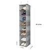 Berdeng Hanging Shoe Organizer for Closet with Side Mesh Pockets，Hat
