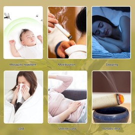 12 Rolls/Box Pure Moxa Rolls for Gentle moxibustion 50:1 Extraction 3 Years Old high Purity Handmade Moxa Sticks (12 Rolls in a Box) - 1 Box