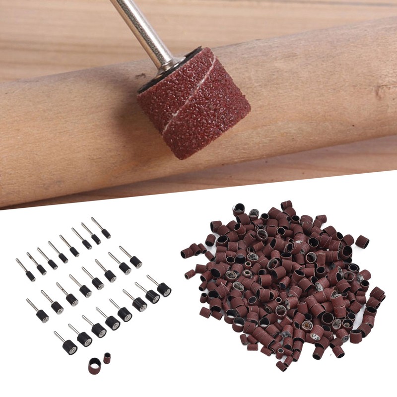 384Pcs Sanding Drum Sleeve Set Resin Drums Mandrels for Nuclear