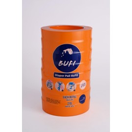 8 pack Daiper Pail Refill Bags, Compatible with Diaper Genie, Unscented, Odor Protection, Baby Essentials, Holds up to 2160 newborn diapers (8 Pack of 270 Count)