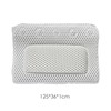 Premium White PVC Bath Pillow Mat with 30 Suction Cups,