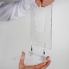 M & T Displays Clear Acrylic Brochure Holder 4x6 inch