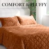 PlushHavenCloud Velvet Quilt Set Queen Size - Luxury Lightweight Velvet