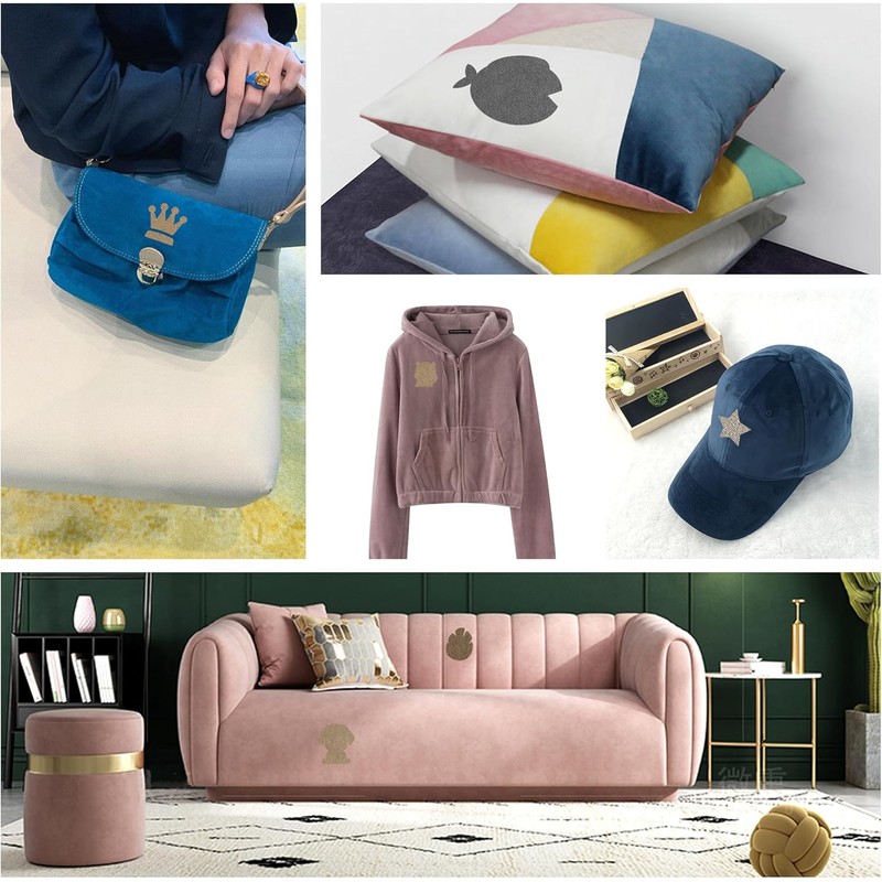 Azobur Sofa Fabric Repair Patch, 6 Piece Microfiber Patches, Self