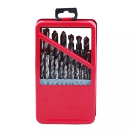 Professional Woodworker 33pc HSS High Speed Steel Drill Bits Set w/ Storage Case