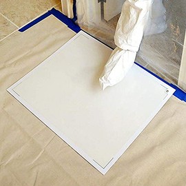 YAHEA Sticky/Tacky/Adhesive Mats for Cleanroom 100% Adhesive Coverage Grabs Dirt contaminants (Case of 2 Mats 30 Layers Each) 24" x 36" White