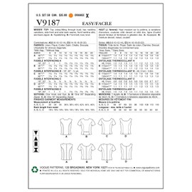 Vogue Patterns Top Misses' Jewel or Scoop-Neck Dress, 14-16-18-20-22", Orange