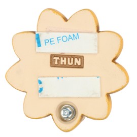 THUN - Tea Towel Holder for Kitchen in Primula Shape Made of Ceramic, Hand Decorated, Country Line, 6.3 x 6.3 cm H